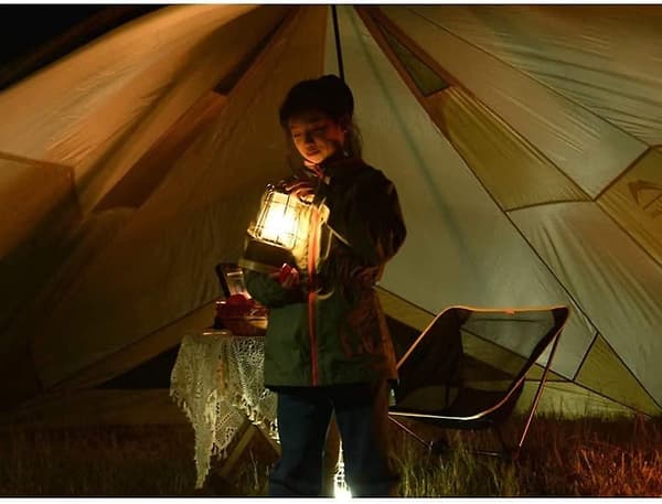 Led campinglykt, oppladbart batteri campinglys, utendørs bærbare lykter egnet for nødcampingvandring og bilreparasjon