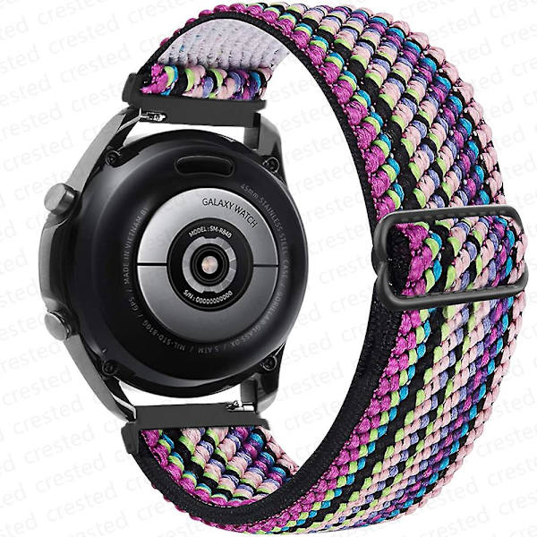 20 mm 22 mm bånd til Samsung Galaxy Watch 4/classic/3/5/pro/active 2 Gear S3 Elastic Nylon Loop Huawei Watch Gt 2 2e 3 Pro Strap Bohemia strip 20mm