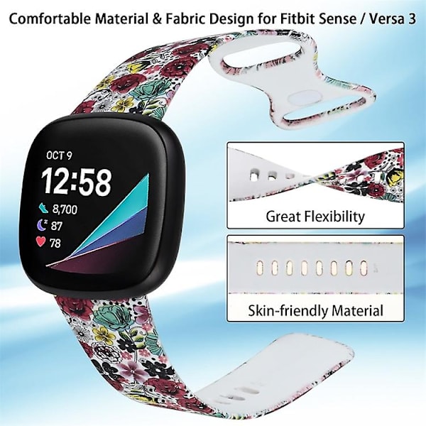 Til Fitbit Versa 3 Printing Watch Band E