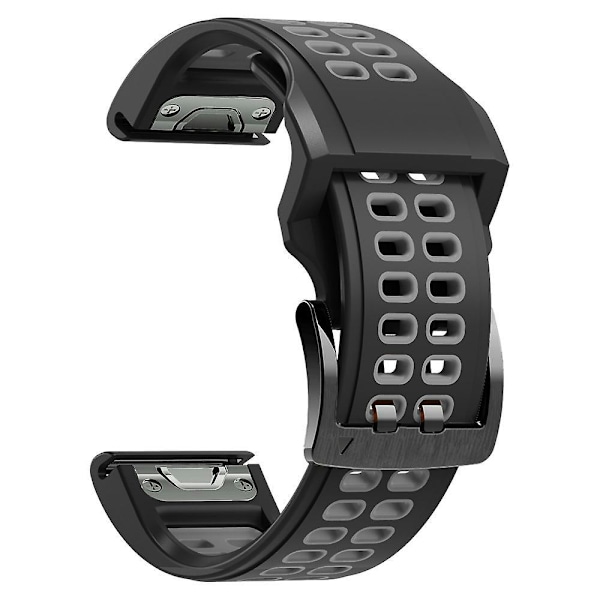 Silikonarmband för Garmin Fenix 7 22mm e Black Grey