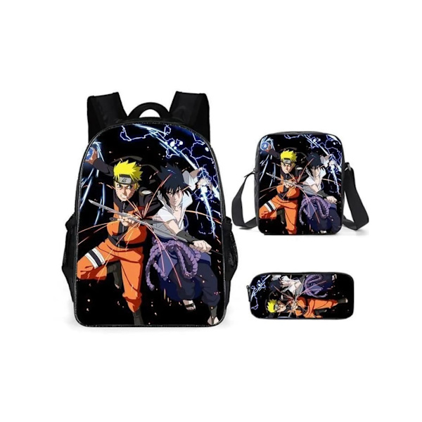 Naruto Ryggsekk Tredelt Sett4