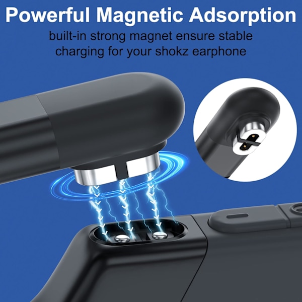 Lader for Shokz Aeropex, Openrun, Openrun Pro/Mini, Opencomm ladekontakter (3 pakker)