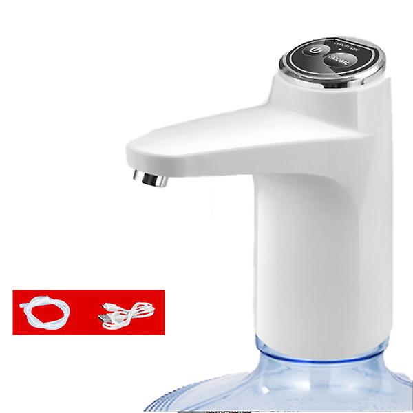 Automatisk elektrisk vanndispenser Smart vannpumpe Vannflaske Drikkeflaskebryter Vannbehandlingsapparater White