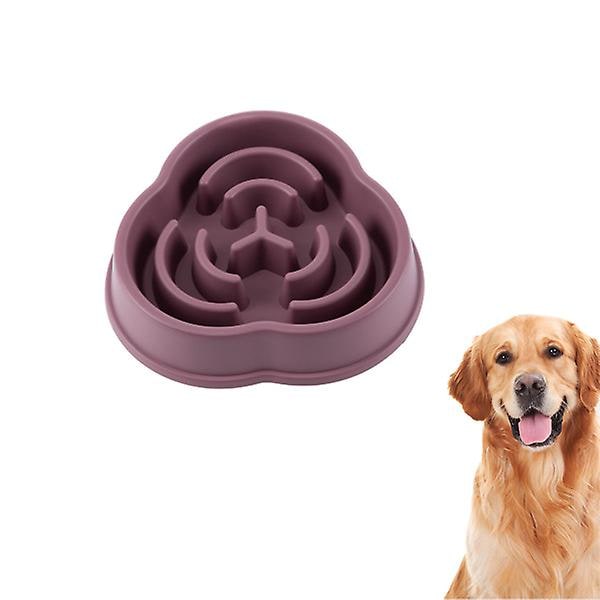 Hund långsam mat Anti-slip skål Långsam mat matare För att förhindra sväljning Mat skål Anti kvävning skål Husdjur skål Red