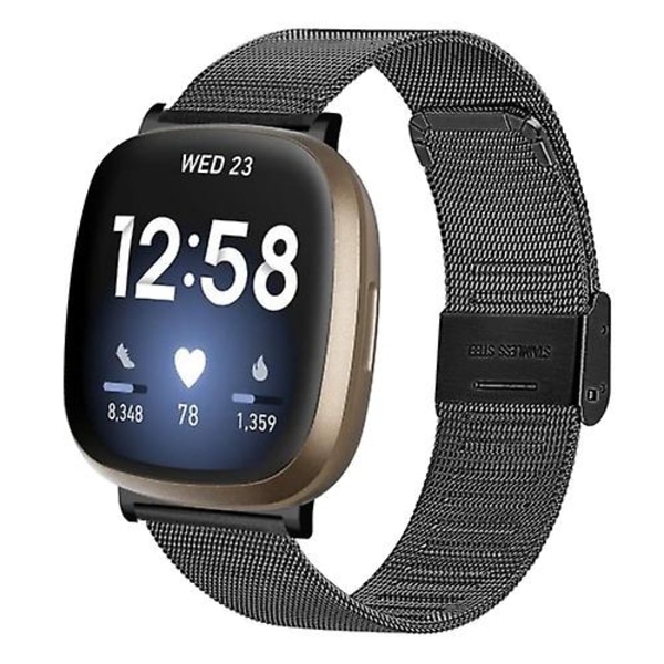 Fitbit Versa 3 / Sense Milan watch Black