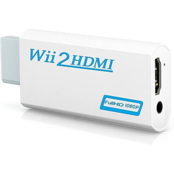 Wii til HDMI Adapter, Wii til HDMI Converter Connector understøtter alle Wii Display Modes
