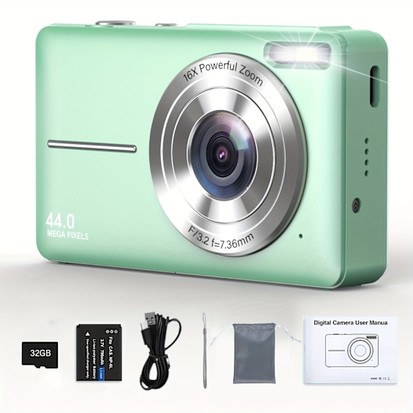 Digitalkamera Kompaktkamera 1080P Dc403 Grön