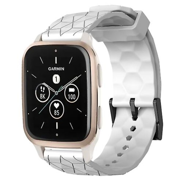 Garmin Forerunner Sq2 Music 20mm jalkapallokuvioitu yksivärinen watch White