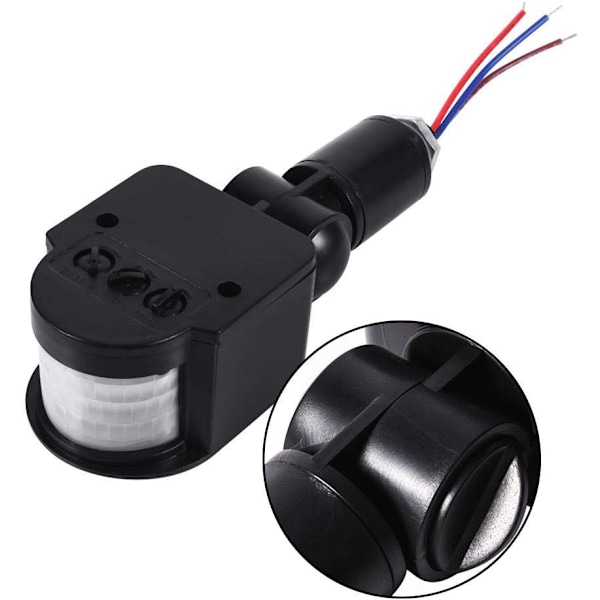 90~250V LED bevegelsessensor Infrarød bevegelsessensor 180°
