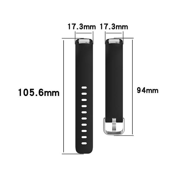För Fitbit Ace 3 / Inspire 2 Silicone Watch Band White