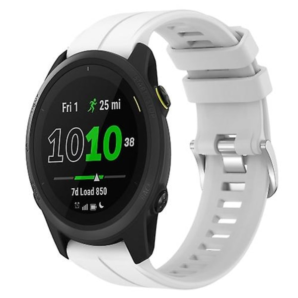 Garmin Forerunner 745 22mm silikoniurheilukellon watch White