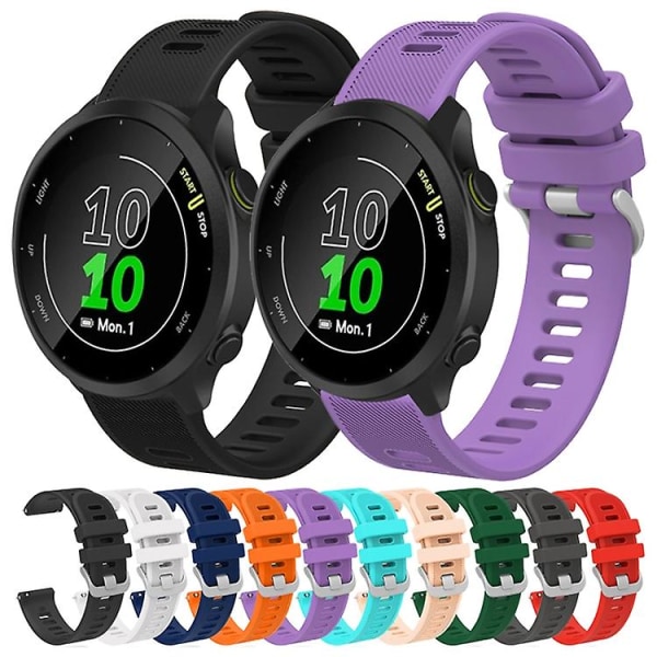 Til Garmin Approach S40 20mm Silikone Twill urbånd Grey