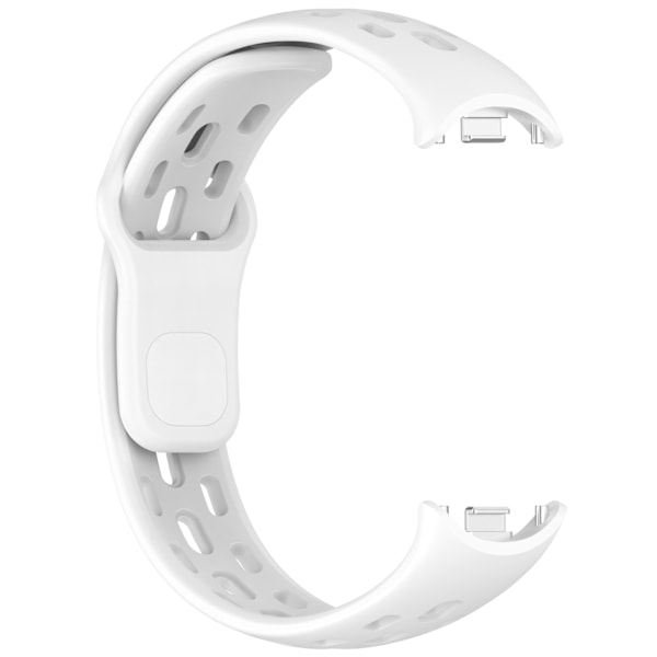 Smartklokkerem for Xiaomi Band 9/Xiaomi Band 8 Pustende silikonrem (Hvit)
