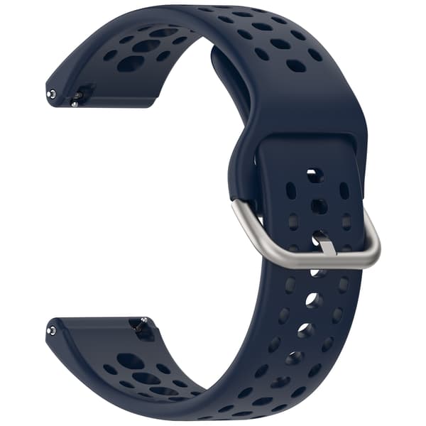 Stropp for Amazfit Bip 6 22mm Pustende silikonstropp (blå)