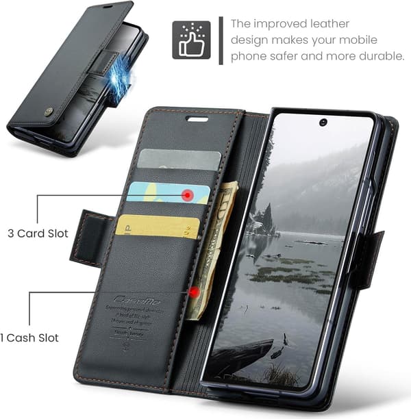 Etui til Samsung Galaxy Z Fold8 Ultra, PU-læder med kortplads Red