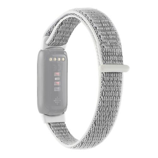 För Fitbit Luxe Nylon Loop Strap Watch Band Grey