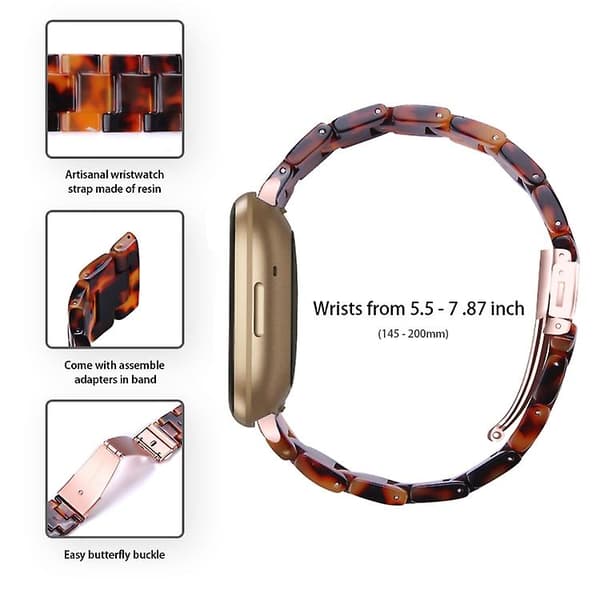 Til Fitbit Versa 3 / Sense Universal Resin Watch Band Hawksbill