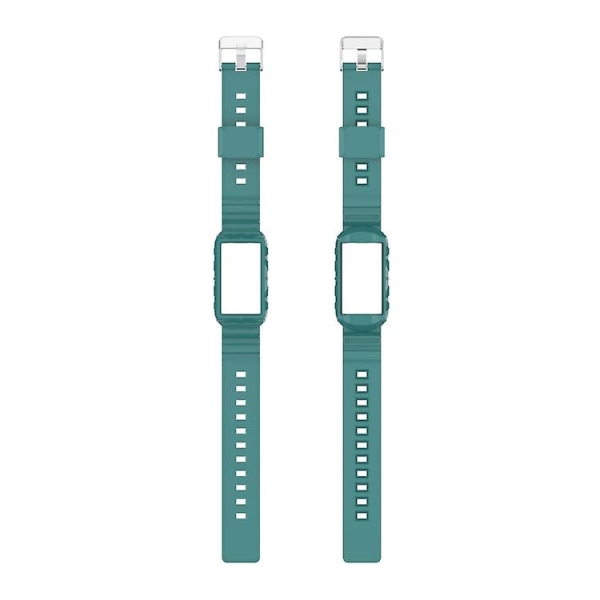 Til Fitbit Charge 4 Silicone One Body Armor urbånd Green Pine Needles