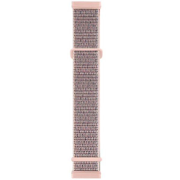 För Fitbit Versa 3 Nylon Rubber Spänne Watch Band Powder Sand
