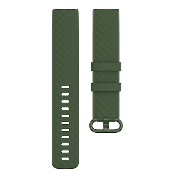 Farvespænde Tpu-armbåndsurrem til Fitbit Charge 4 / Charge 3 Se Olive Green