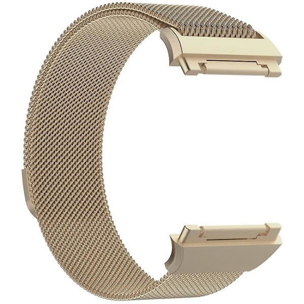 För Fitbit Ionic Milanese watch , liten storlek: 20,6x2,2cm Champagne Gold