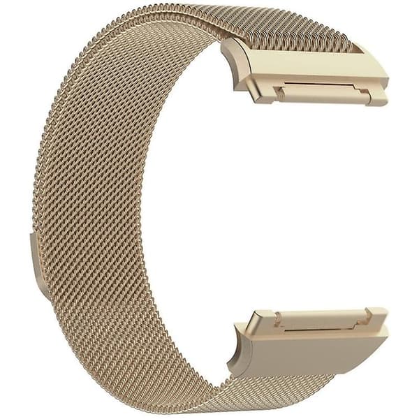 Til Fitbit Ionic Milanese urbånd, lille størrelse: 20,6 x 2,2 cm Champagne Gold