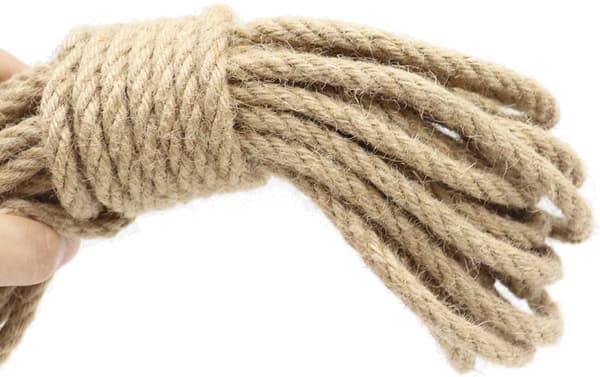 Naturlig hamptråd og jute sett - allsidig garn