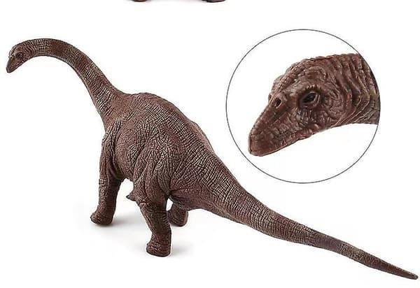 Stor størrelse Jurassic World Simulation Pvc Brontosaurus Brachiosaurus Model Trias Dinosaurus Legetøj Yellow Brontosaurus