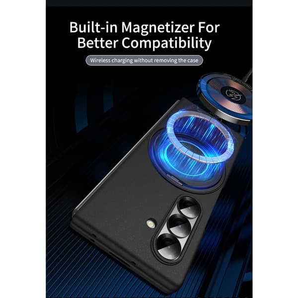 Magnetisk deksel til Samsung Galaxy Z Fold8 Ultra, fallsikkert med 360° roterende stativ Grey