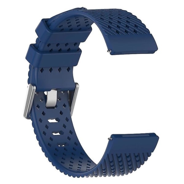 Til Fitbit Versa / Versa 2 / Versa Lite 20 mm åndbart silikone urbånd Blue
