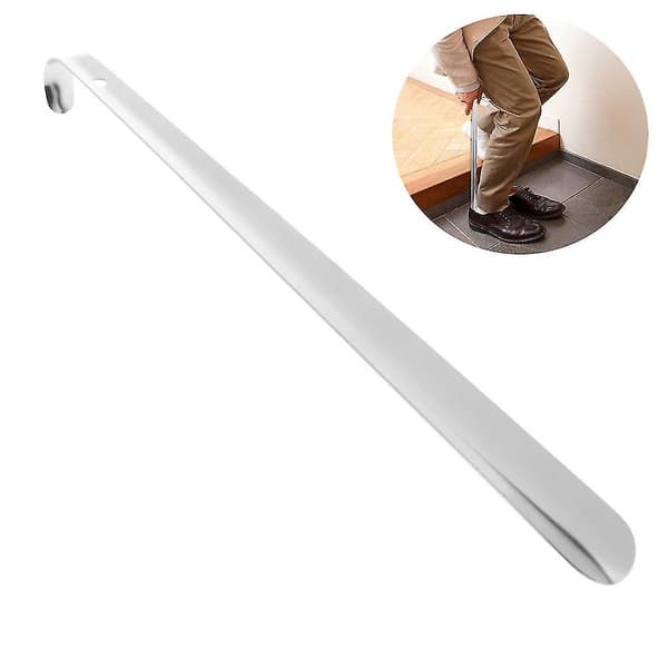 2 stk Skohorn i rustfrit stål, meget stabilt design, 60cm
