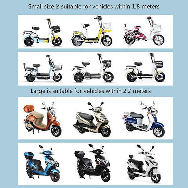 Regntæt dæksel til motorcykel scooter Tykker dæksel Protector Sleeve Shelter Little dinosaur L