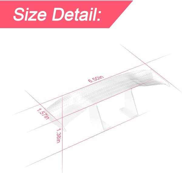 3 stk. Mini Spoiler Vinger til Bil. 6,7 tommer Universal Auto Bagklap Vinger