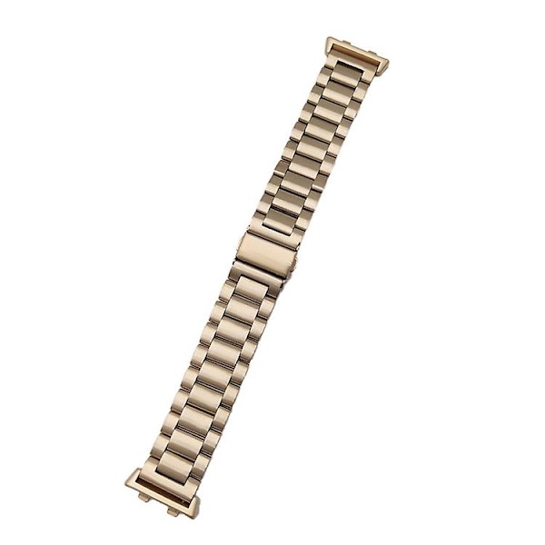 För Oppo Watch 46mm 3-pärlor i stål watch Rose Gold