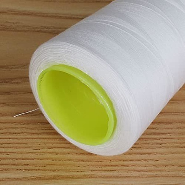 2-pack 3000 meter sytrådsspolar av polyester White Black