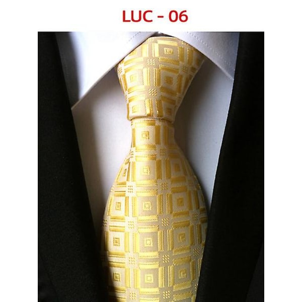 Stripe Men Slips Set Klassisk Slips yellow