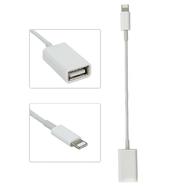 8 Pin Otg Lightning Adapter Han Til Usb Kabel Hun Til Iphone Ipad Kamera