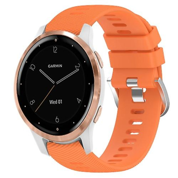 Til Garminmove3s 18 mm ensfarvet silikoneurrem Orange