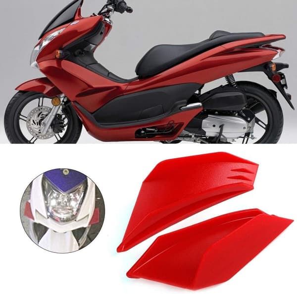 Universal Motorcykel Winglet Kit - Rød/Sort (Ducati & Kawasaki)