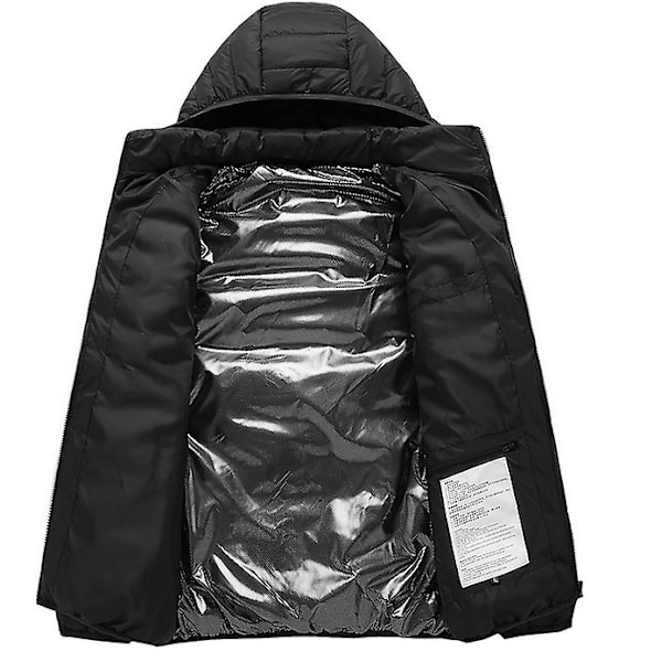 Lämmitetty takki Talvi Ulkona Lämmin Sähkölämmitys Takki 8 Lämmitysaluetta Takit Takit 4XL