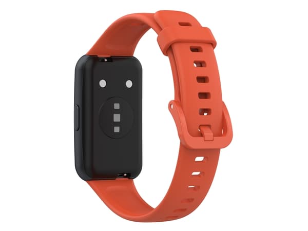 Silikoninen älykellohihna Huawei Strap 7:lle (sumuoranssinpuna)