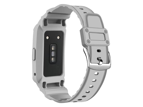 Huawei Strap 7 6 Pro 6 og Honor Strap 6 Silikon Bumper Lysegrå Rem