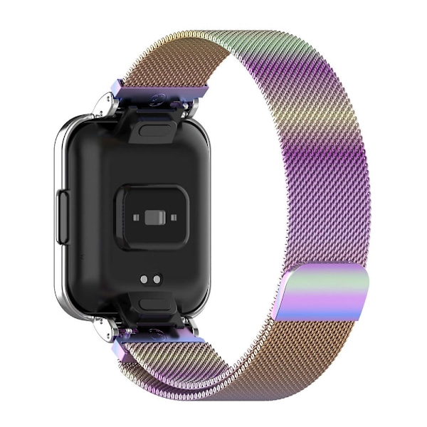 Metallista valmistettu ranneke kellokehyksellä Xiaomi Redmi Watch 2 Lite -älykelloon Colorful