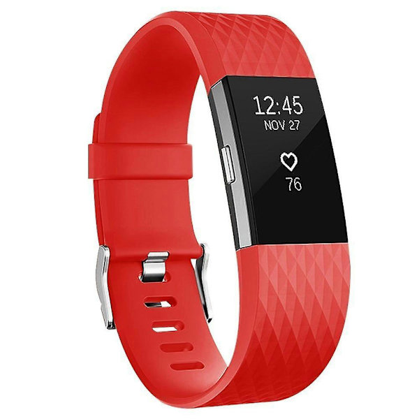 Handledsrem för fitbit charge 2 smart watch tillbehör för fitbit charge 2 smart handledsrem ersättning s Red S