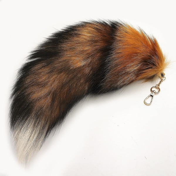 Fox Tail-hänge Ca. 40 Cm djursvans extra stor nyckelring pälsväska hängsmycke bilantenn pälshänge rävsvansdekoration