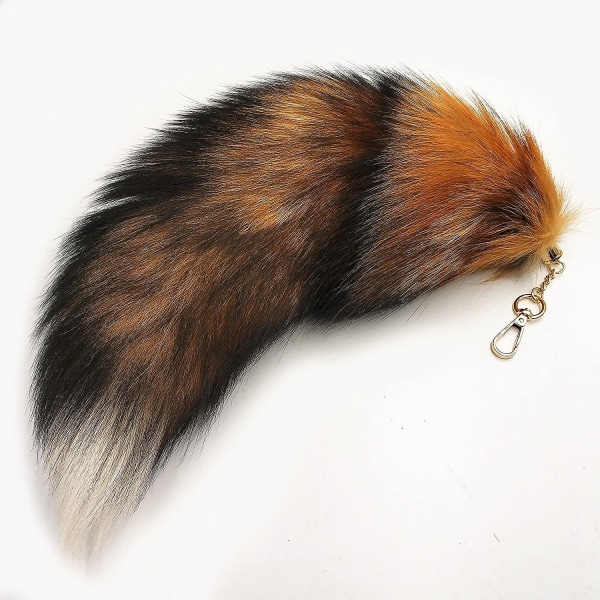 Fox Tail -riipus n. 40 cm Eläimen häntä Erittäin suuri avaimenperä Turkislaukku Riipus auton antenni Turkisriipus Ketun hännän koristelu