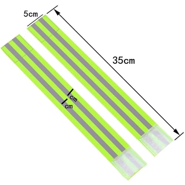 Reflekterende Armbånd 4 stk - Høj Synlighed Armbånd
