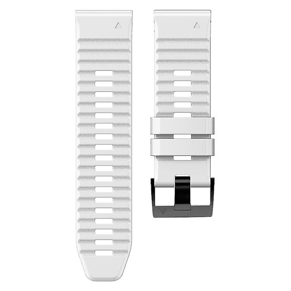 För Garmin Fenix ​​7/7x/6/6x/5/5x 22mm tvåfärgs watch White Black