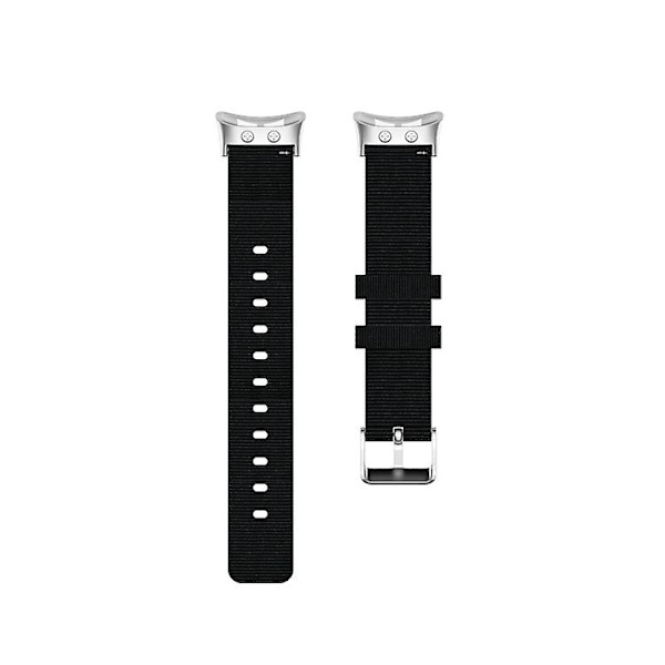 För Garmin Forerunner 45 / 45s / Swim 2 Universal Nylon Canvas Watch Band Black