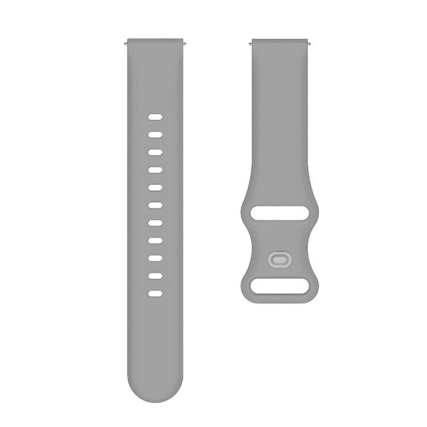 22 mm Garmin Venu / Samsung Galaxy Watch Active 2 universal sisäsolki, rei'itetty watch ranneke Grey